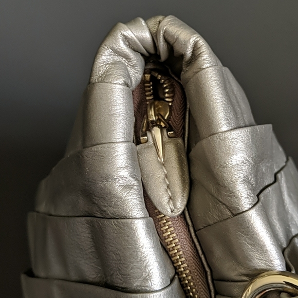 Elie Tahari Metallic Leather Shopper Tote - Picture 3 of 9